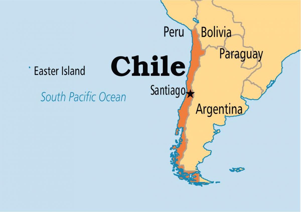 santjago de Čilė žemėlapyje