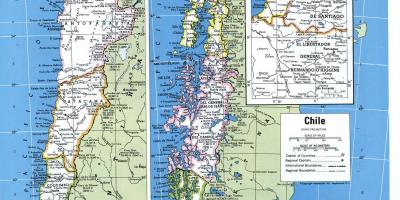 Žemėlapis detalus Čilė