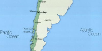 Čilė iquique žemėlapyje