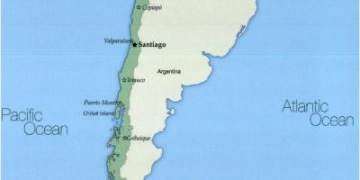 Žemėlapis city Čilė