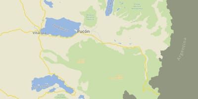 Žemėlapis pucon Čilė
